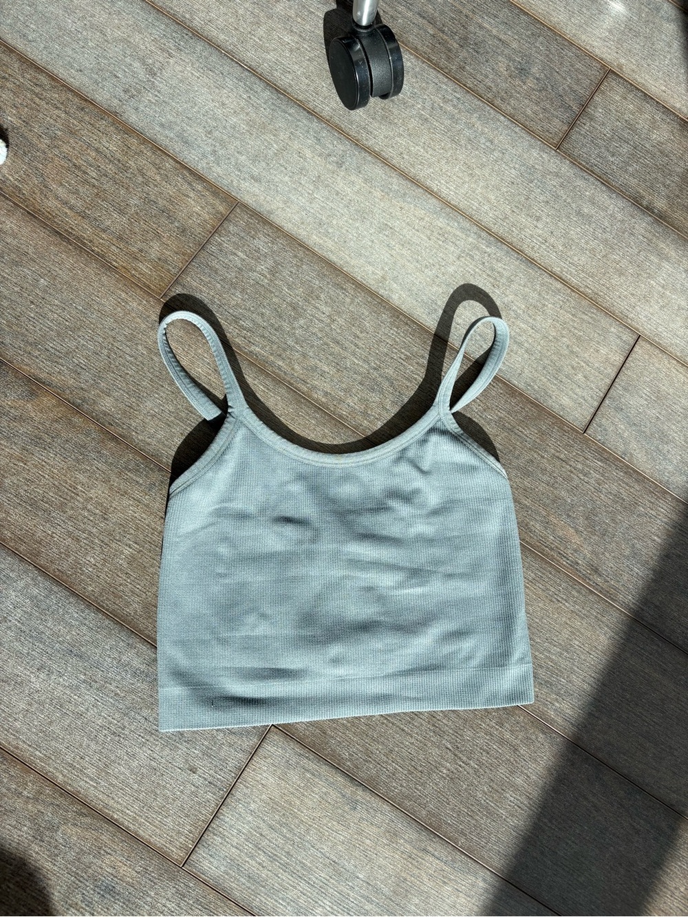 Set Active Ribbed Cropped Workout Top - Small - Picture 2 of 4